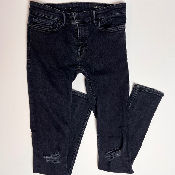 All Saints Pants - ALL SAINTS Mid Rise Skinny Jeans